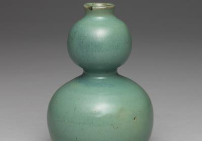 图片[2]-Gourd-shaped vase in green glaze, kilns of Southern China., Ming to Qing dynasty, 17th–18th century-China Archive